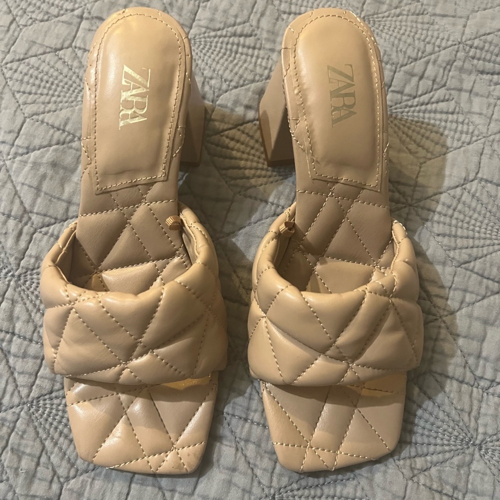 Zara nude heels size 36